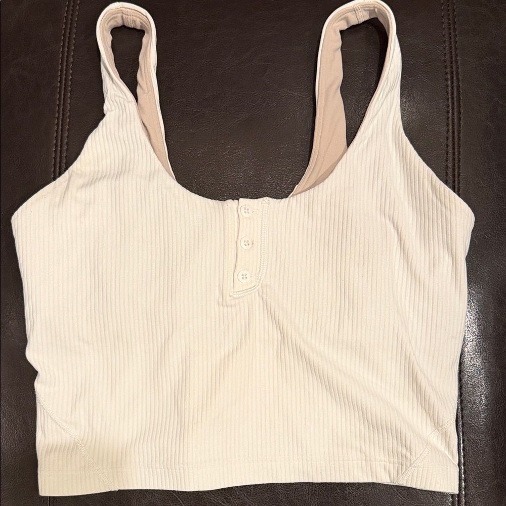 Lululemon align ribbed tank. Size 6 in white